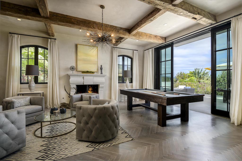 Living space in Montecito house