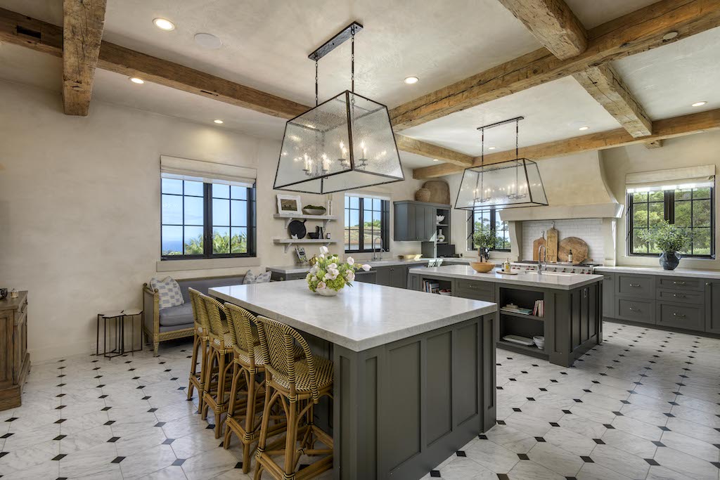 Kitchen in Montecito house