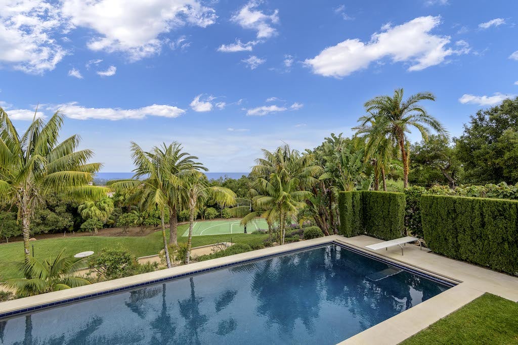 Outdoor pool in Montecito