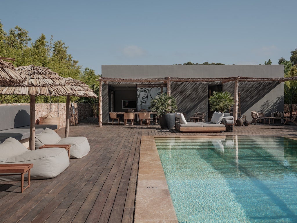 private pool at the villa