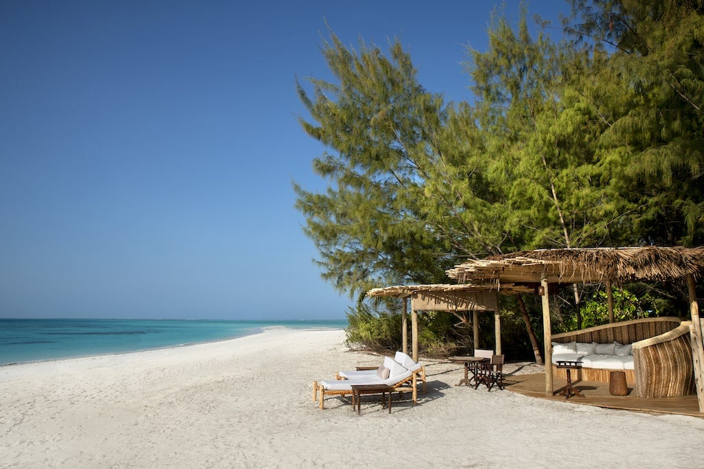 beach on mnemba island