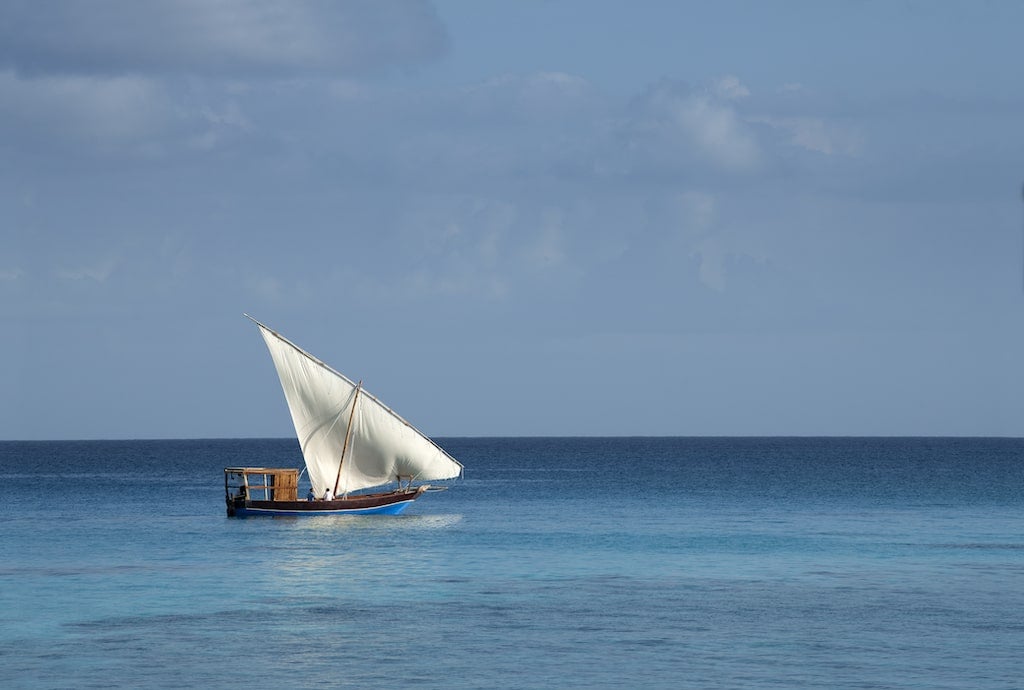 sailing around mnemba island