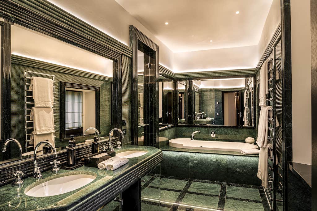 stefano ricci hotel suite bathroom