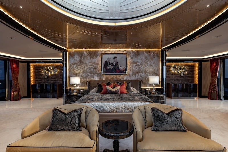 inside kismet yacht