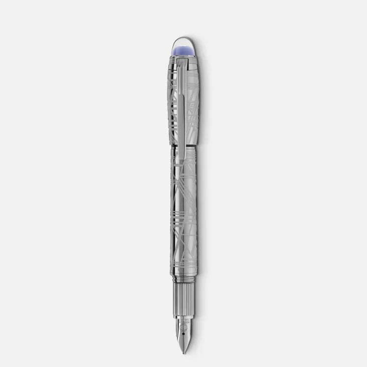 montblanc starwalker spaceblue metal pen