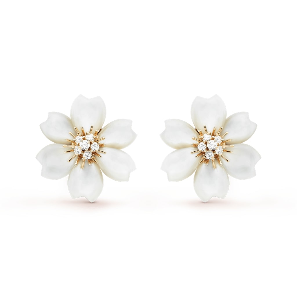 van cleef & arpels flower earrings