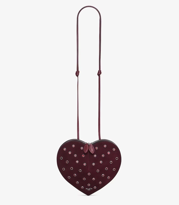 alaia heart shaped bag