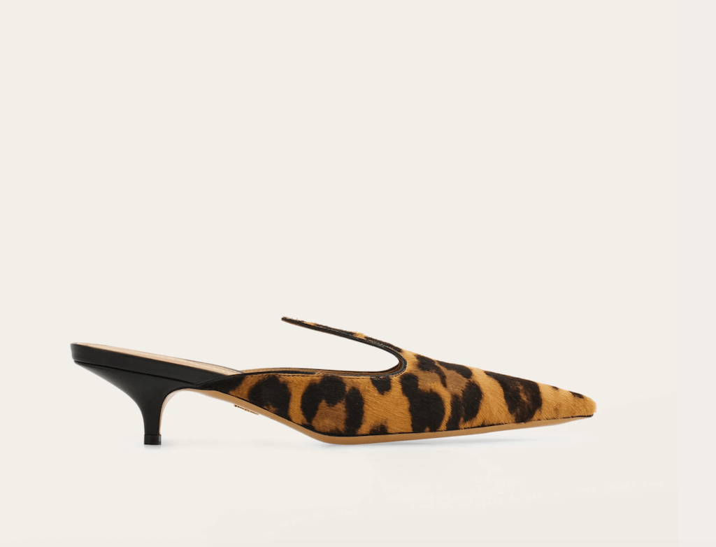 ferragamo leopard print mules