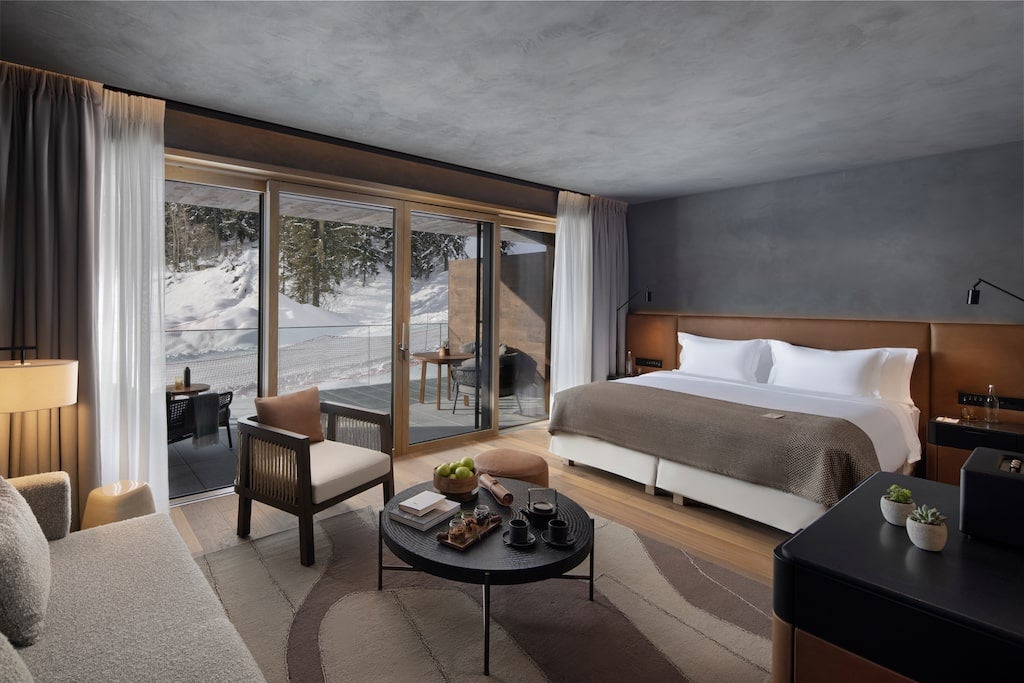 Superior Terrace Bedroom Six Senses Crans-Montana