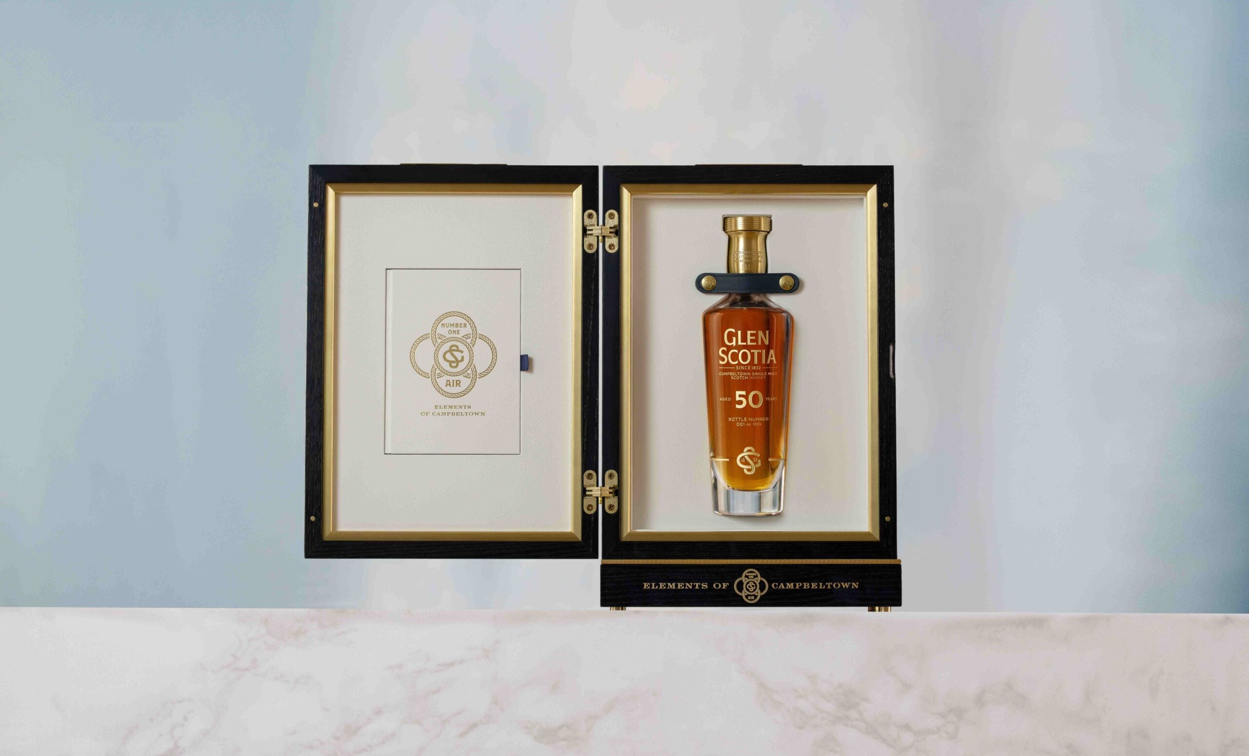 glen scotia 50 year old whisky cabinet