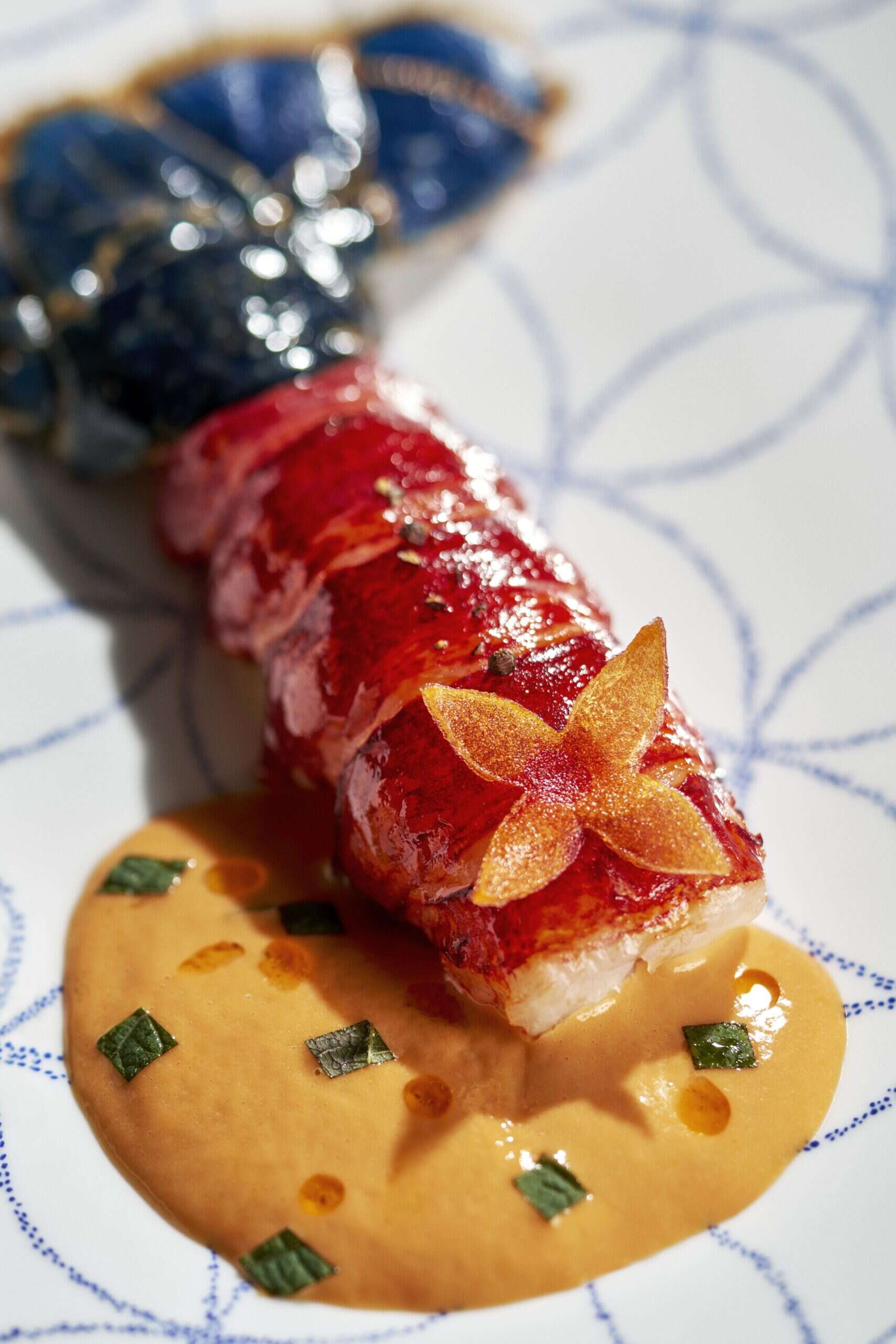 lobster dish at louis vuitton saint tropez