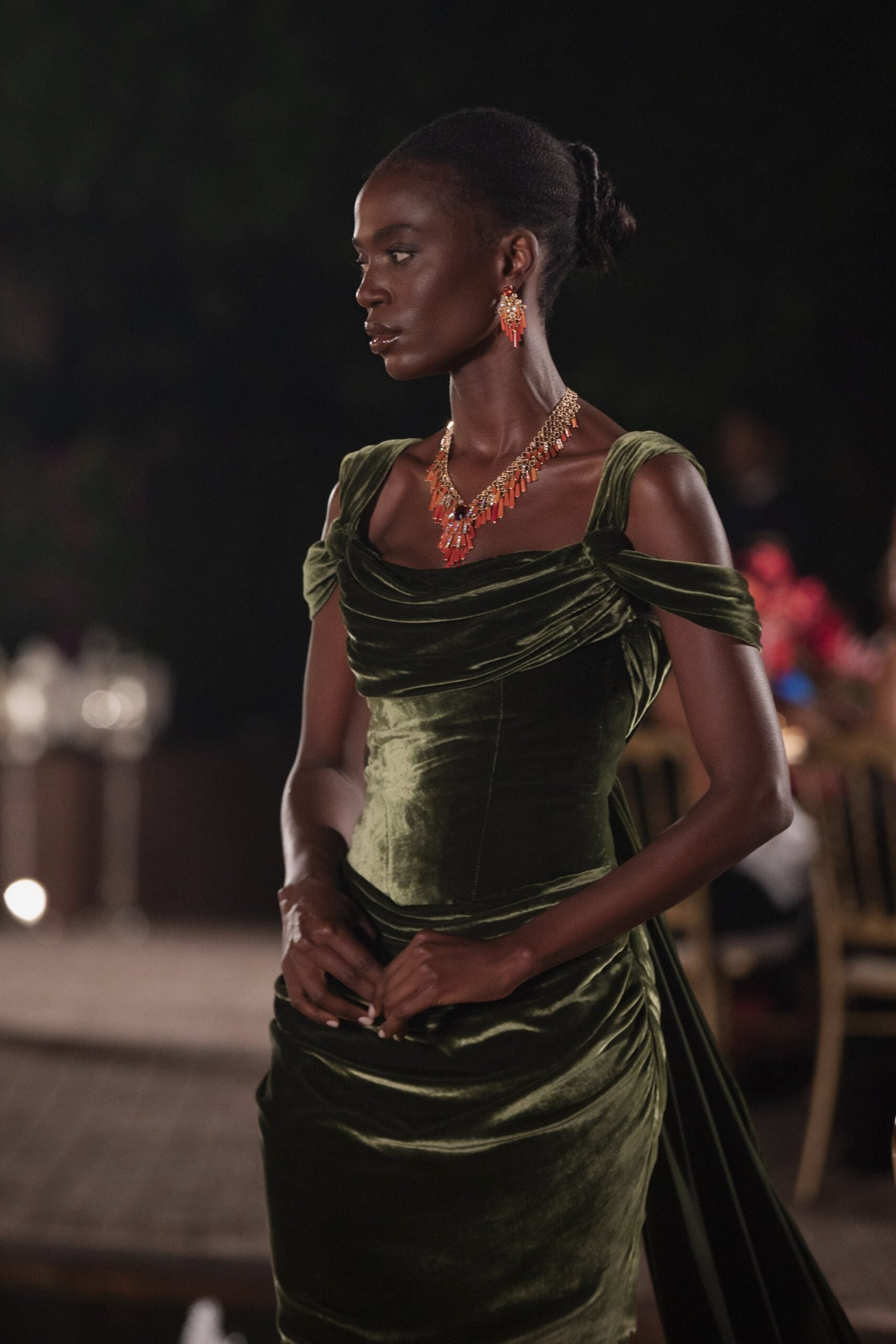 model wearing jewelry