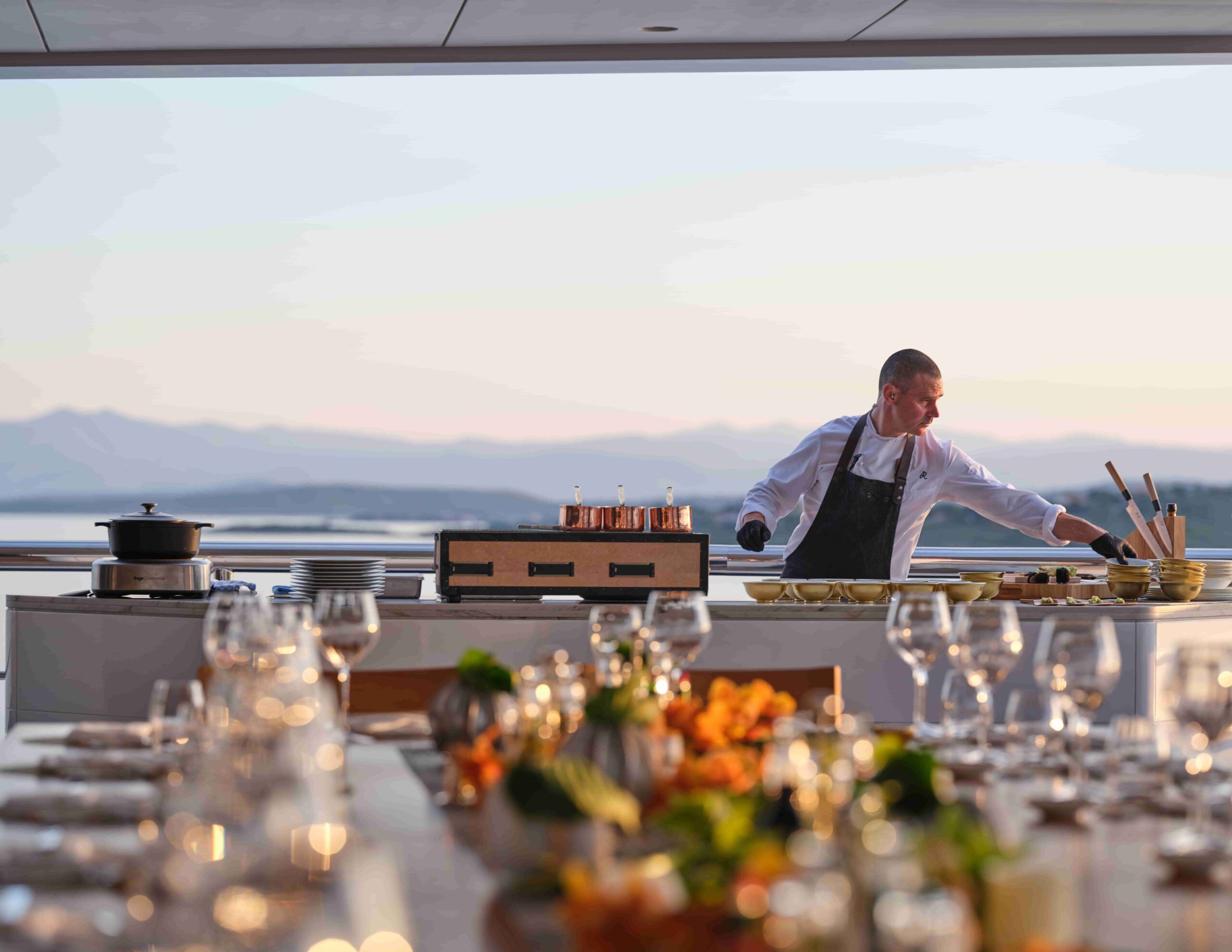superyacht dining