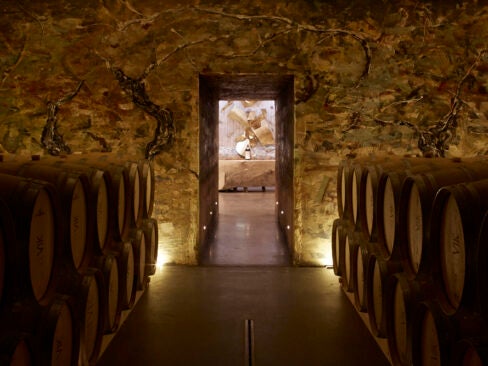 The cellar at Vik Winery in Chile