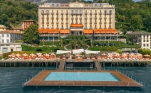 best hotel swimming pools Grand Hotel Tremezzo facade