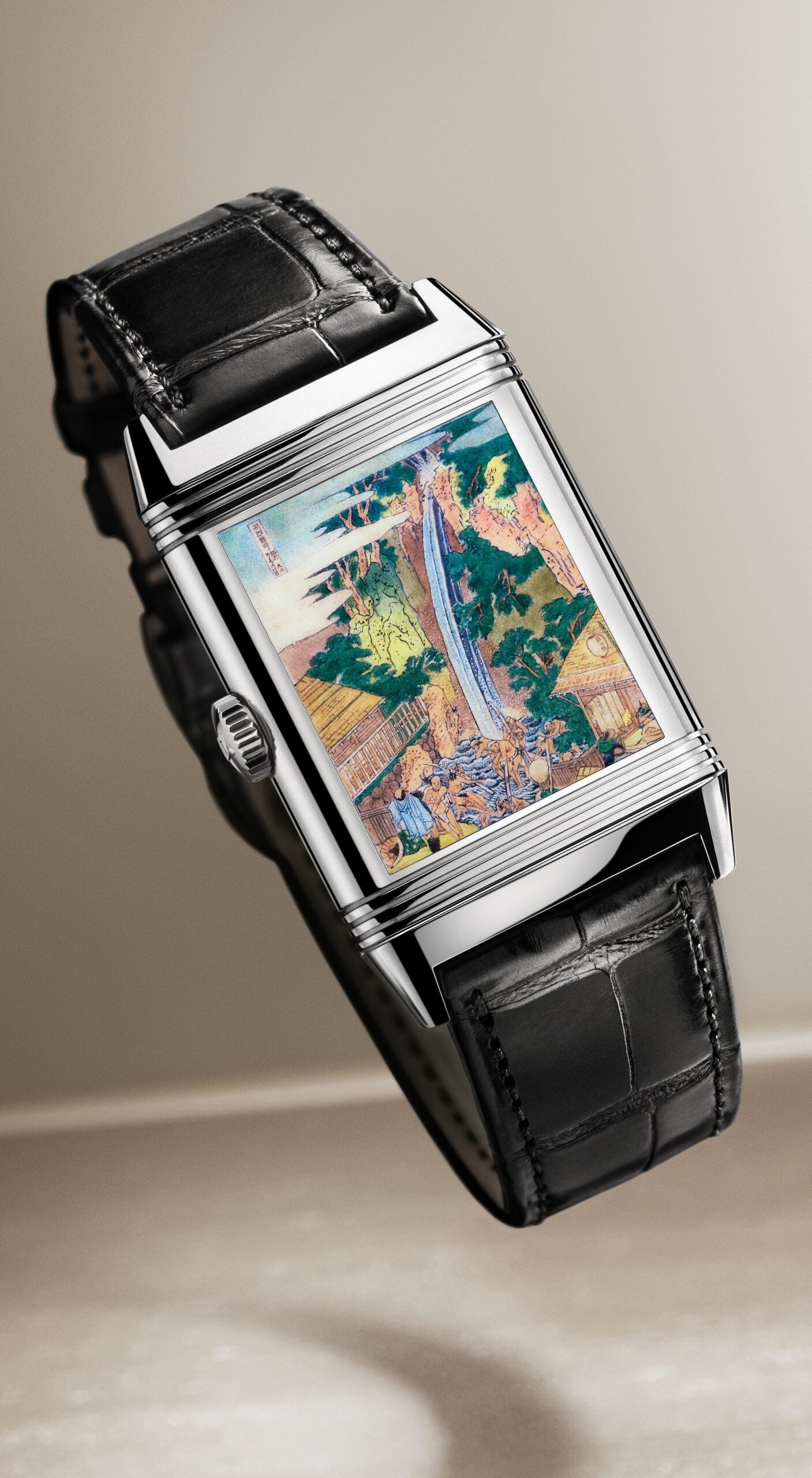 Jaeger-LeCoultre Reverso Tribute Enamel Hokusai Waterfalls Series