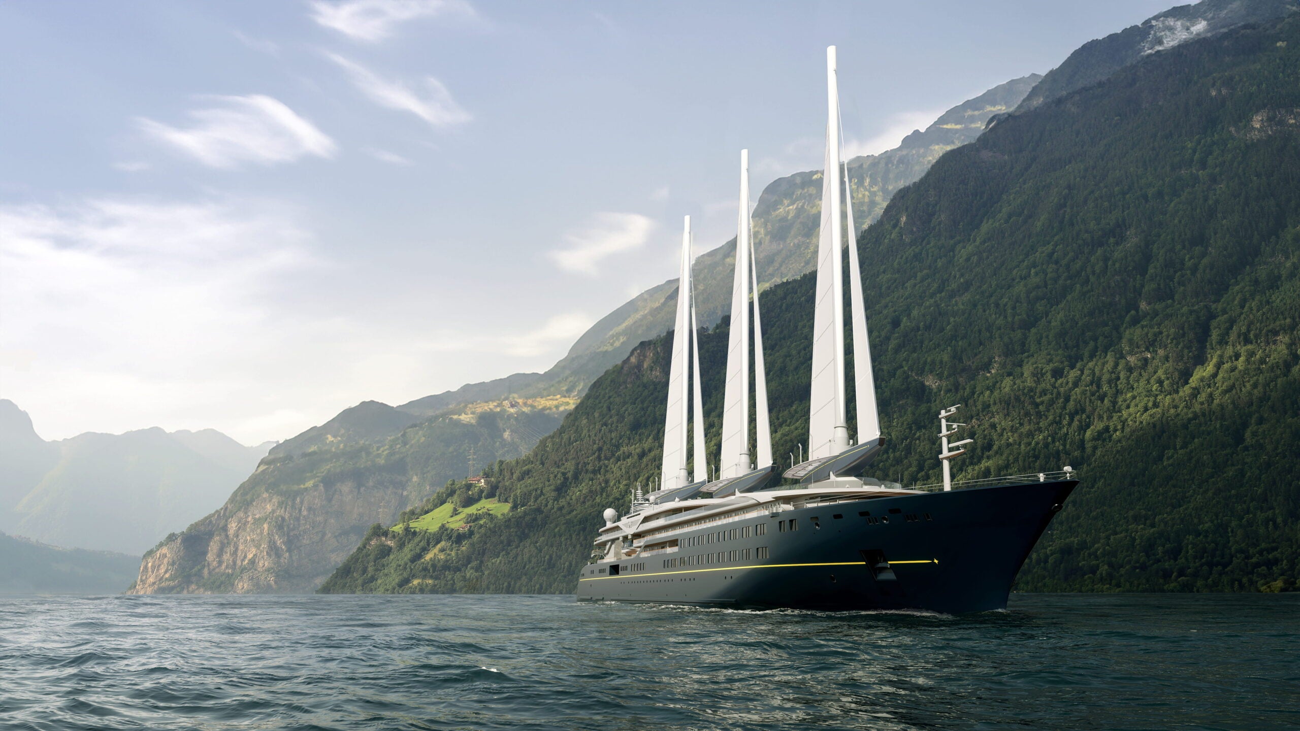 The World’s Largest Sailing Yacht Has Launched – See It in Pictures