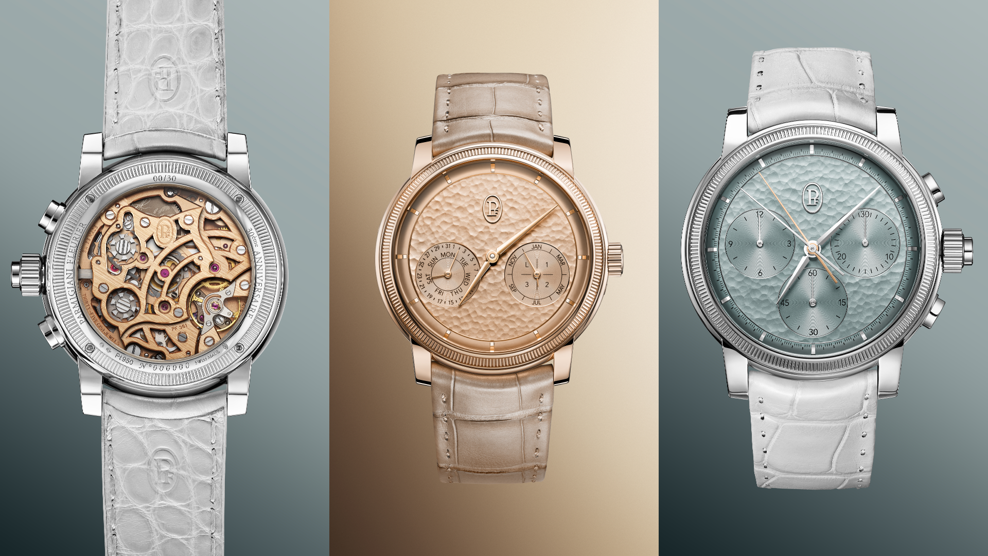 Parmegiani Fleurier Toric Petit Seconde, Quantième Perpétuel, and Chronographe