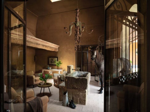 Reschio Hotel tack room