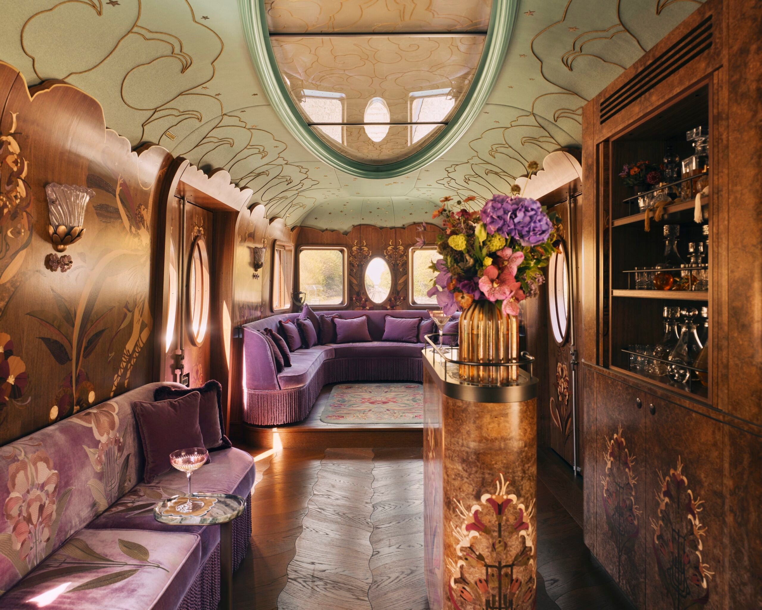 First Look Inside Baz Luhrmann’s Dreamlike Belmond Train Carriage