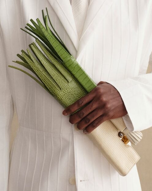 jacquemus leek bag