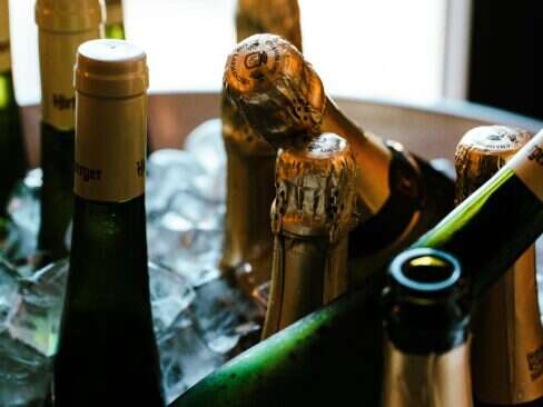 bottles of champagne ; champagne smallest harvest in 2026