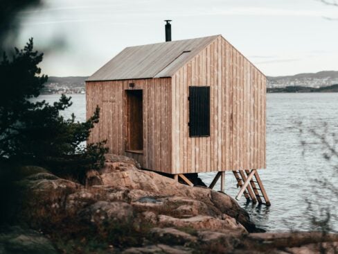 wild swimming and sauna