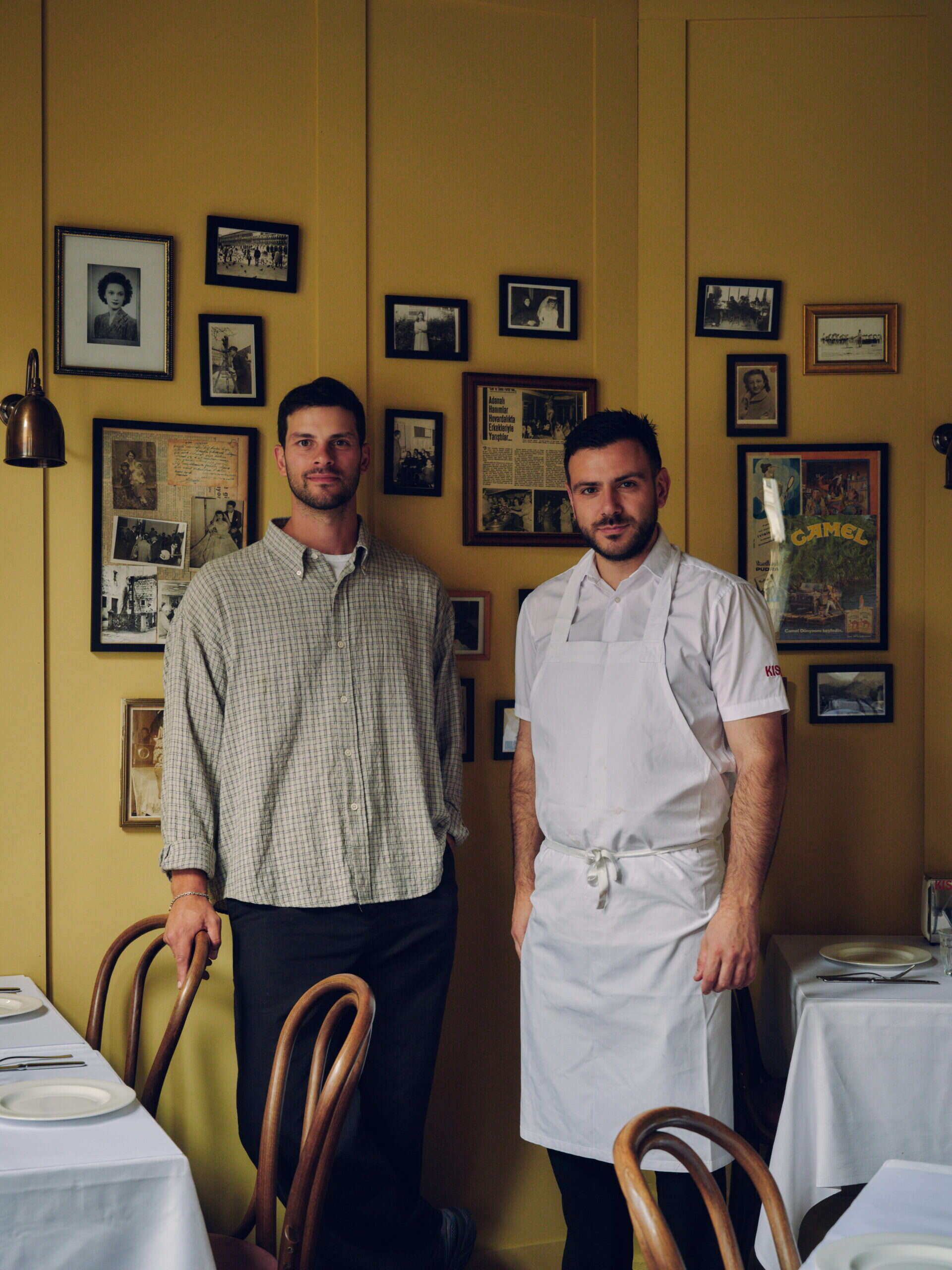 Dom Handy and chef Keiran Mustafa at kismet