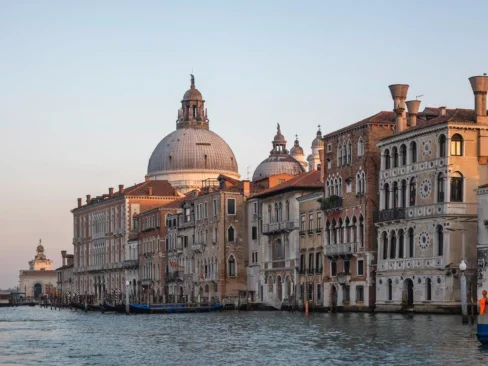 venice view at sunset
