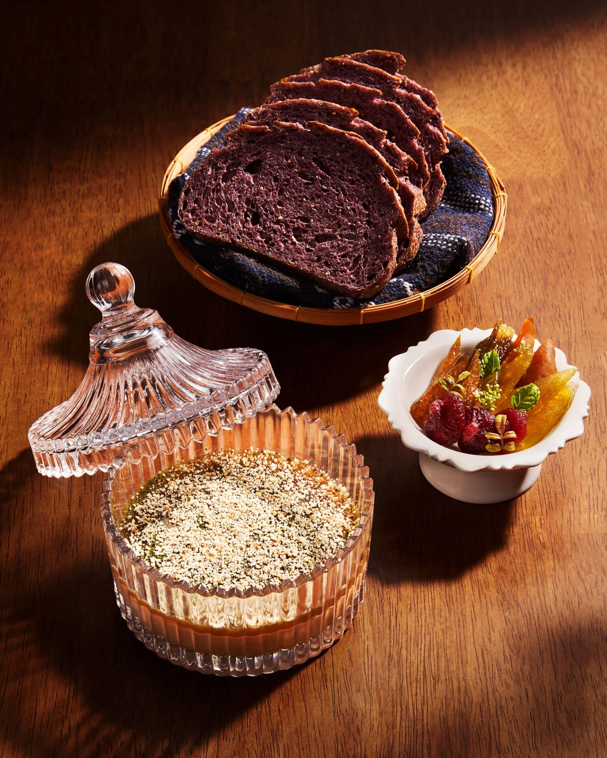 chicken liver mousse dish