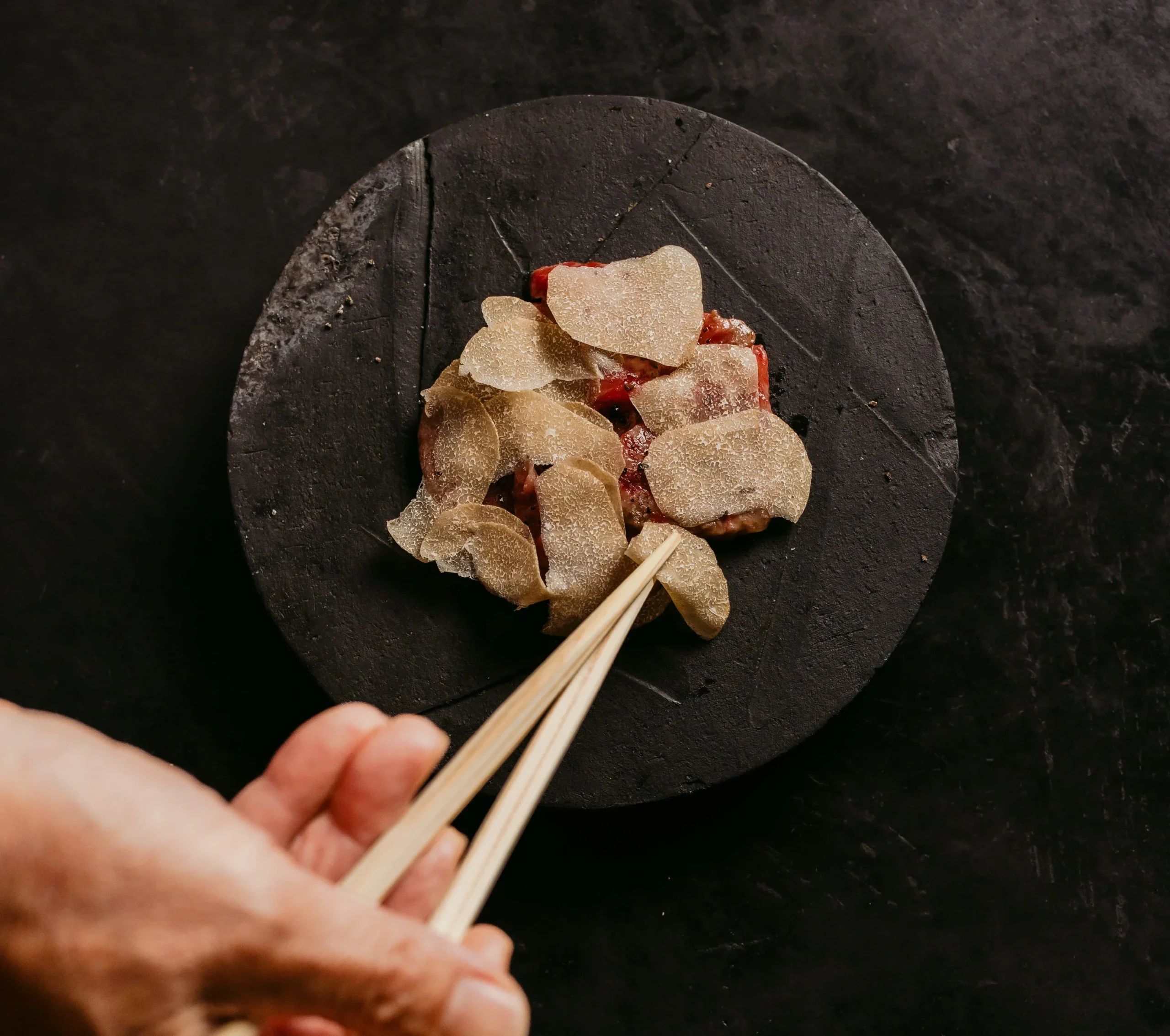 dish by chef Masa Takayama